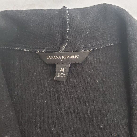 Banana Republic Women's Faux Tweed Open Front With Pockets Vest Gray Size Medium - Picture 6 of 10